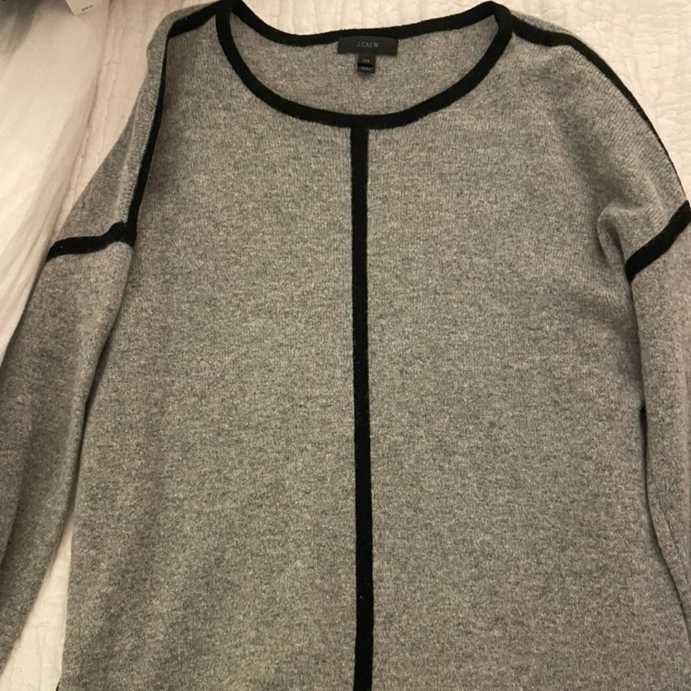 J. Crew Wool Sweater XXS - Black Stripes